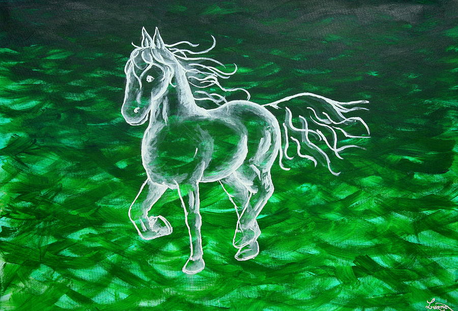 Astral Horse Painting by Nieve Andrea