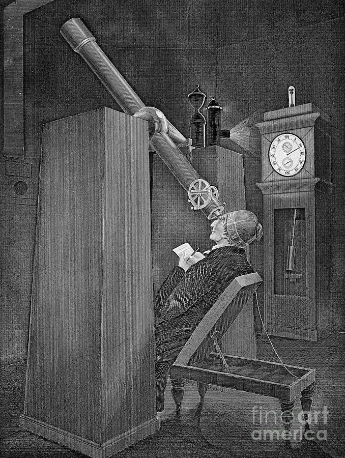 Astronomer Observing Transit Of Venus Photograph by Wellcome Images