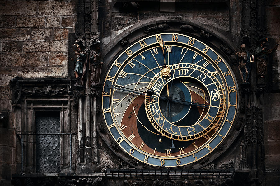 Astronomical clock closeup Photograph by Songquan Deng