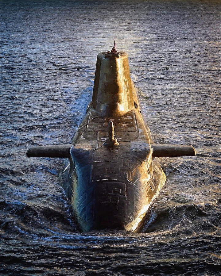 Astute Class Submarine Digital Art by Roy Pedersen