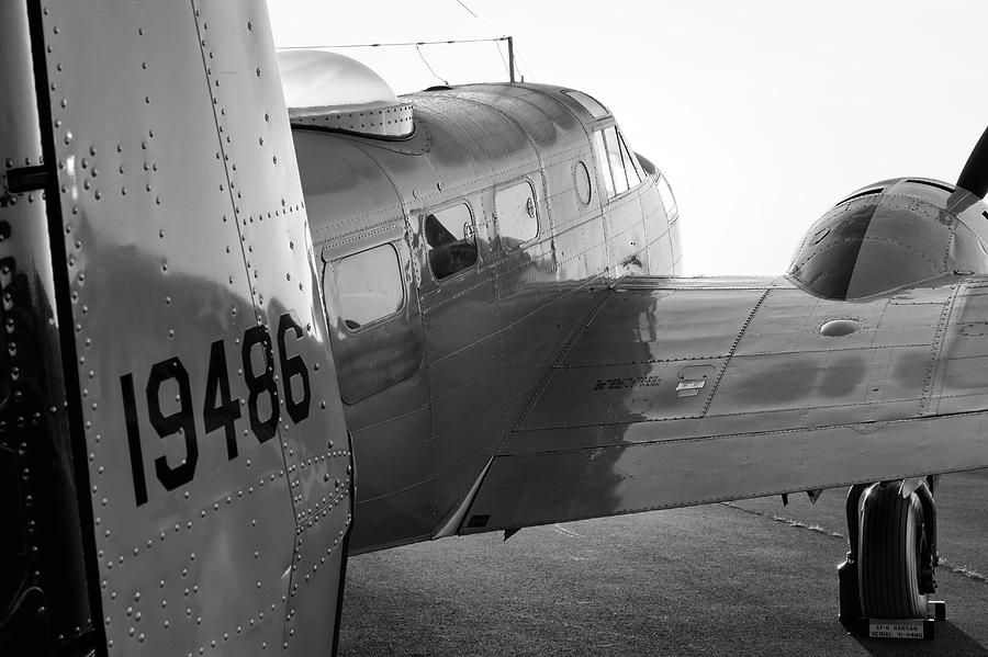 AT-11 in Black and White - 2017 Christopher Buff, www.Aviationbuff.com Photograph by Chris Buff