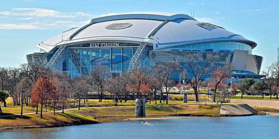 A T and T Stadium Photograph by Frozen in Time Fine Art Photography