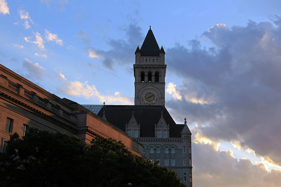 As Night Falls The Old Post Office Tower Stands Tall Photograph by Cora Wandel