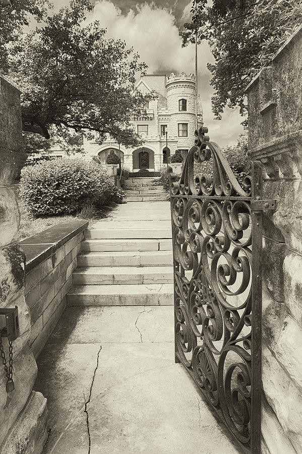 At Joslyns Gate in Black and White Photograph by Susan Rissi Tregoning