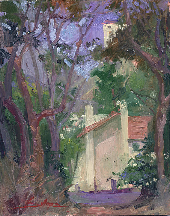 Plein Air Painting Painting - At Joureys End Plein Air by Betty Jean Billups Plein Air Painting Painting - At Joureys End Plein Air by Betty Jean Billups