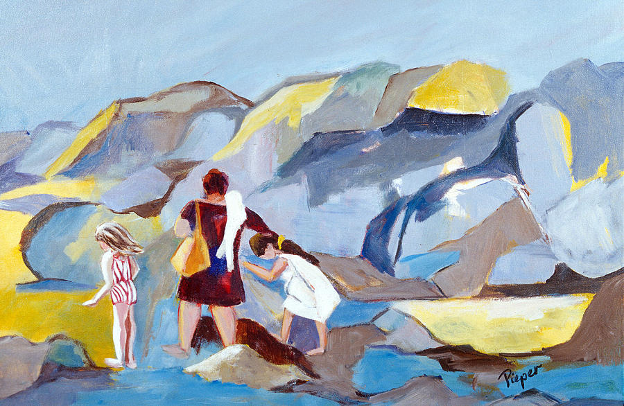 At Laguna Beach Painting by Betty Pieper