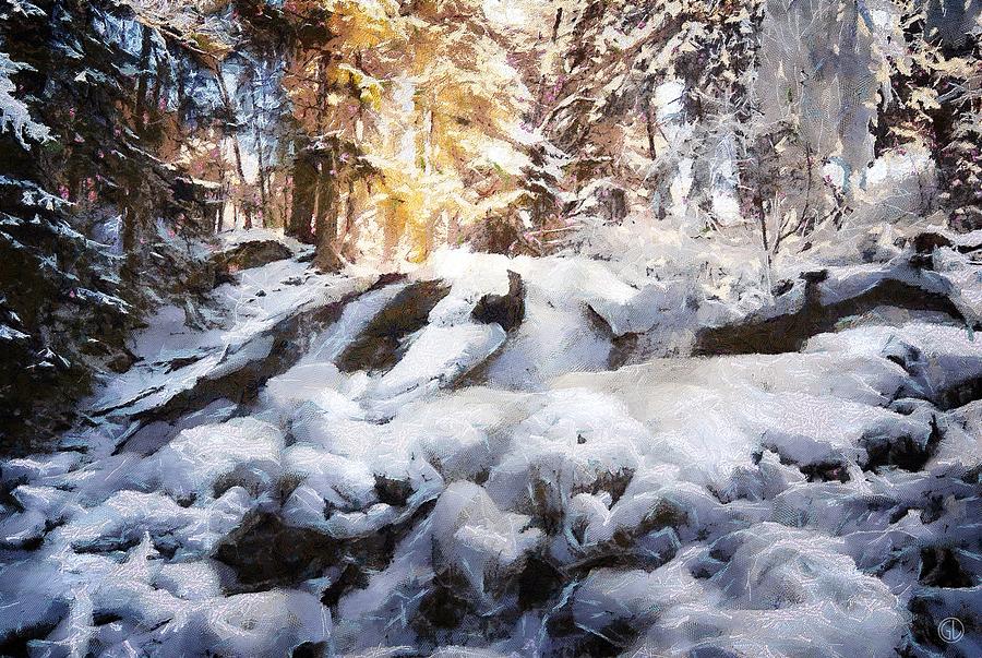 Nature Digital Art - At last winter arrived by Gun Legler
