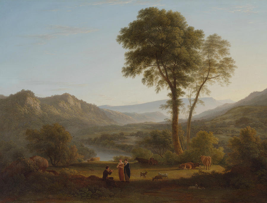 At Matlock - Mist Rising Painting by John Glover