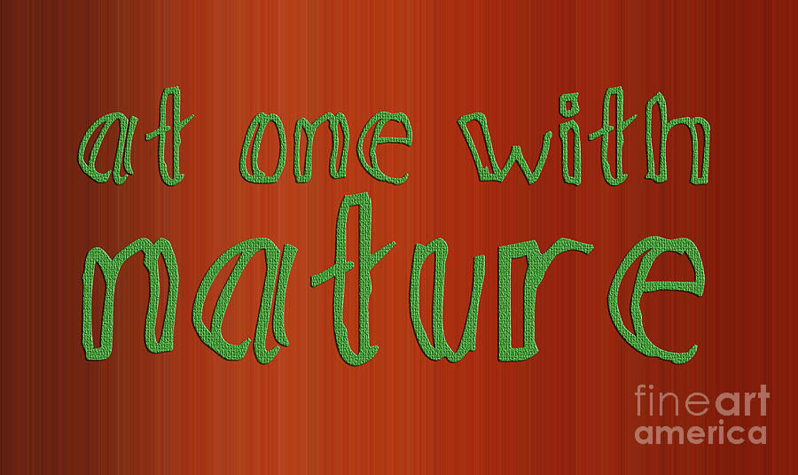 At One With Nature Digital Art by Eddie Barron