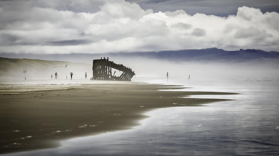 At Peter Iredale shipwreck Photograph by Eduard Moldoveanu