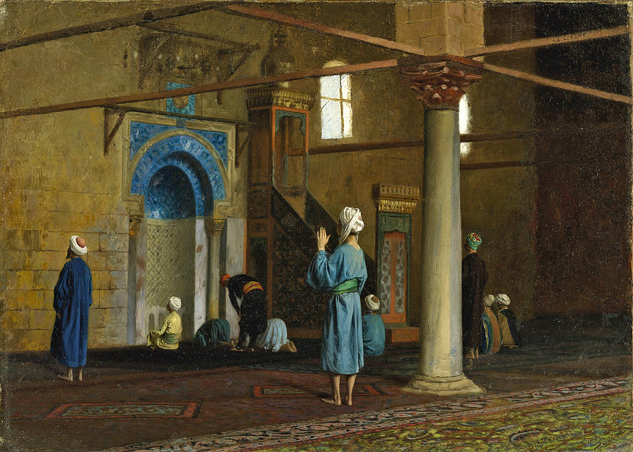 At Prayer. Cairo Painting by Jean-Leon Gerome