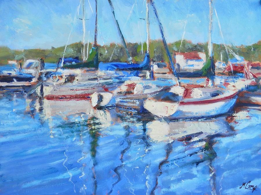 Impressionism Painting - At Presque Isle Marina by Michael Camp