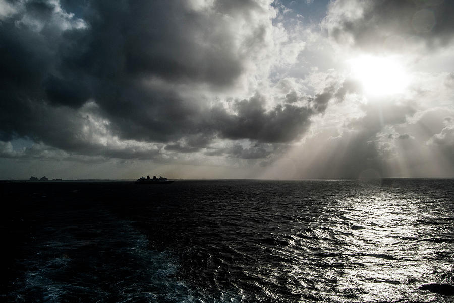At Sea In The Caribbean Photograph