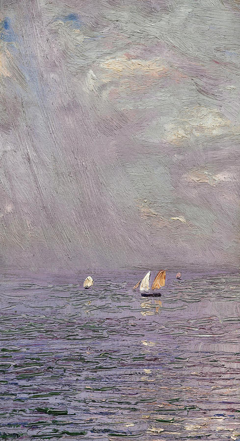 At Sea Painting by Nikolay Nikanorovich Dubovskoy