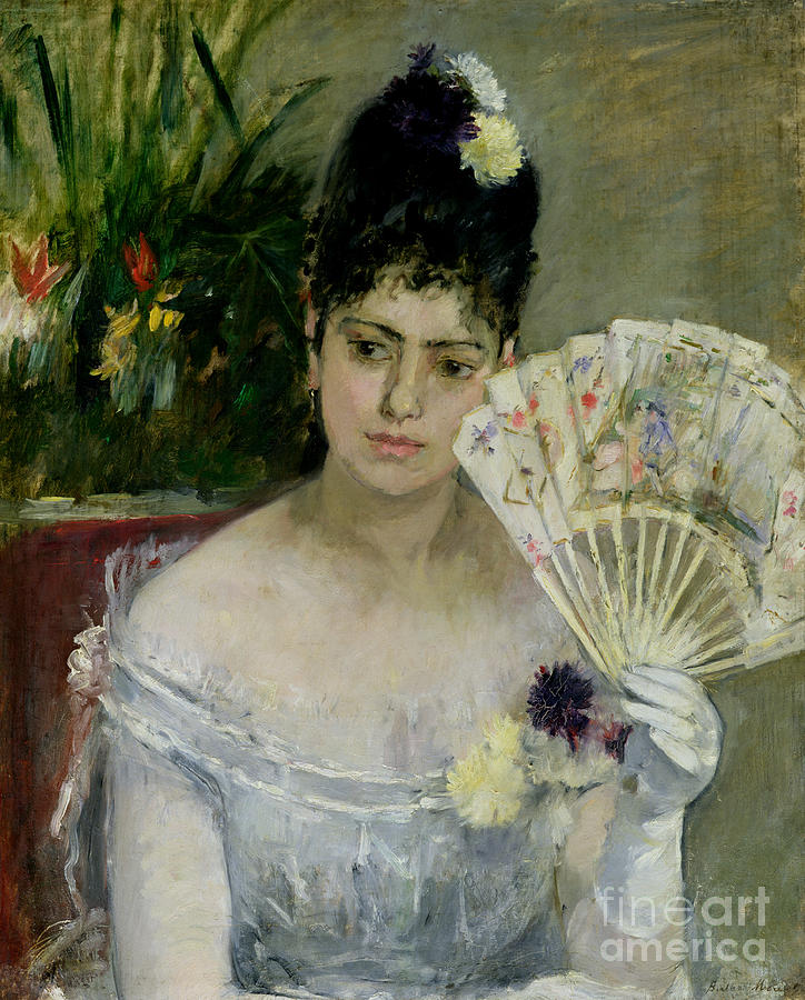 At The Ball Painting by Berthe Morisot