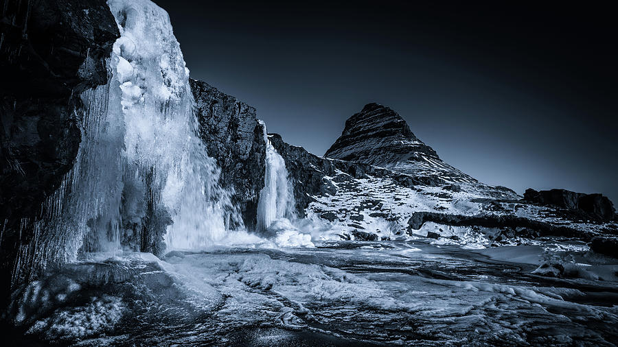 At the base of the falls Photograph by James Billings