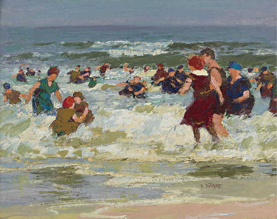 At the Beach 2 Painting by Edward Henry Potthast - Fine Art America