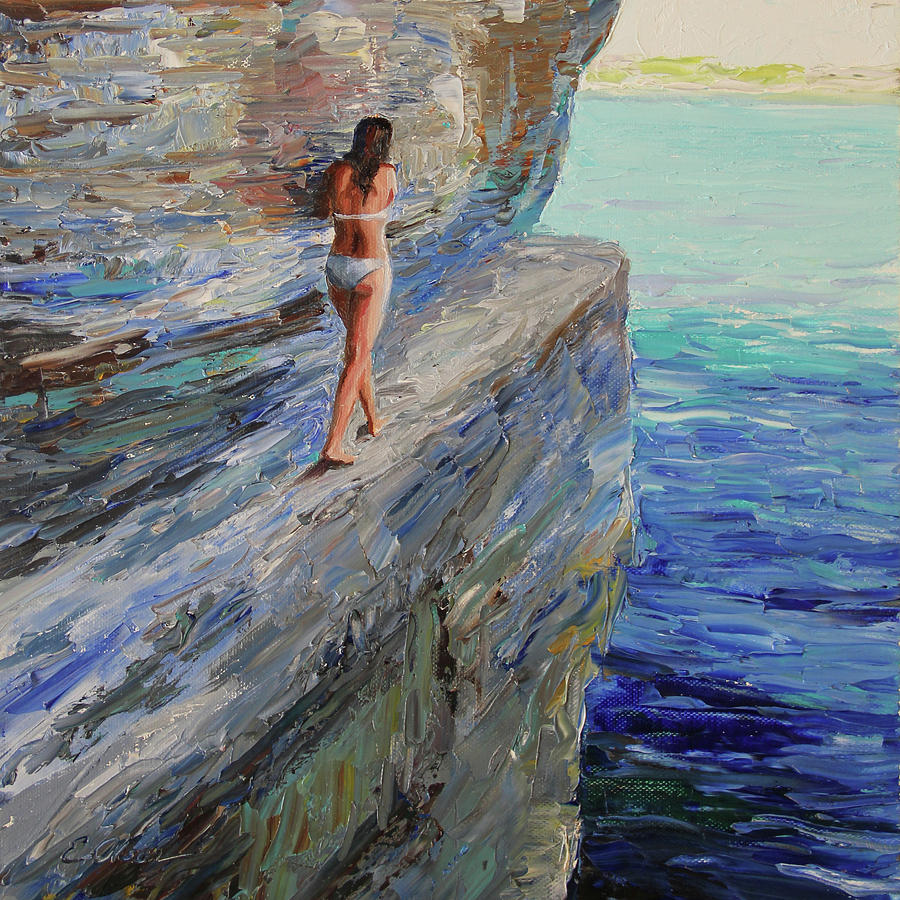 Summer Painting - At The Edge by Emily Olson