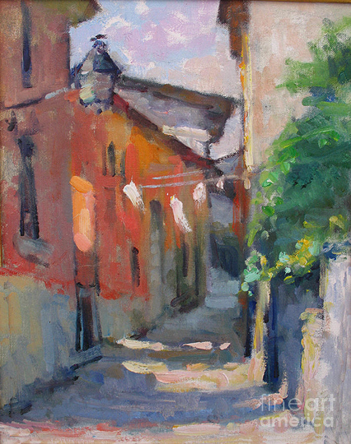 At the End of the Alley Painting by Jerry Fresia