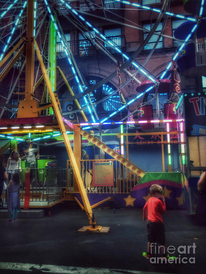 At the Feast of San Gennaro - Night of a Thousand Lights Photograph by Miriam Danar