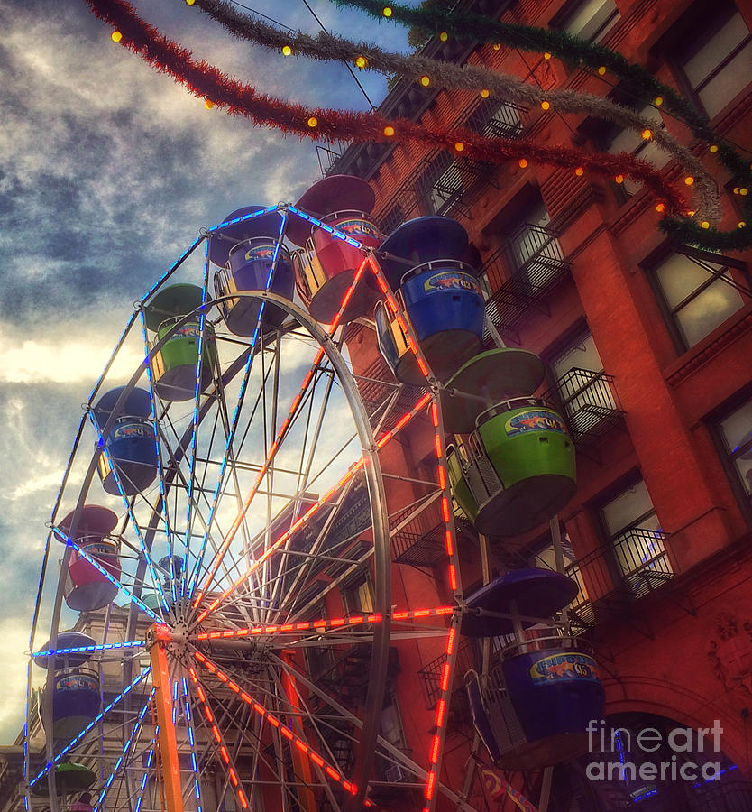 At the Feast of San Gennaro - Reaching for the Sky Photograph by Miriam Danar