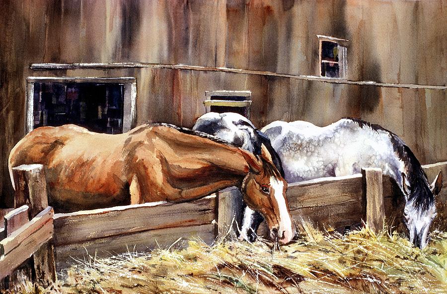 At The Feed Bank Painting by Connie Williams