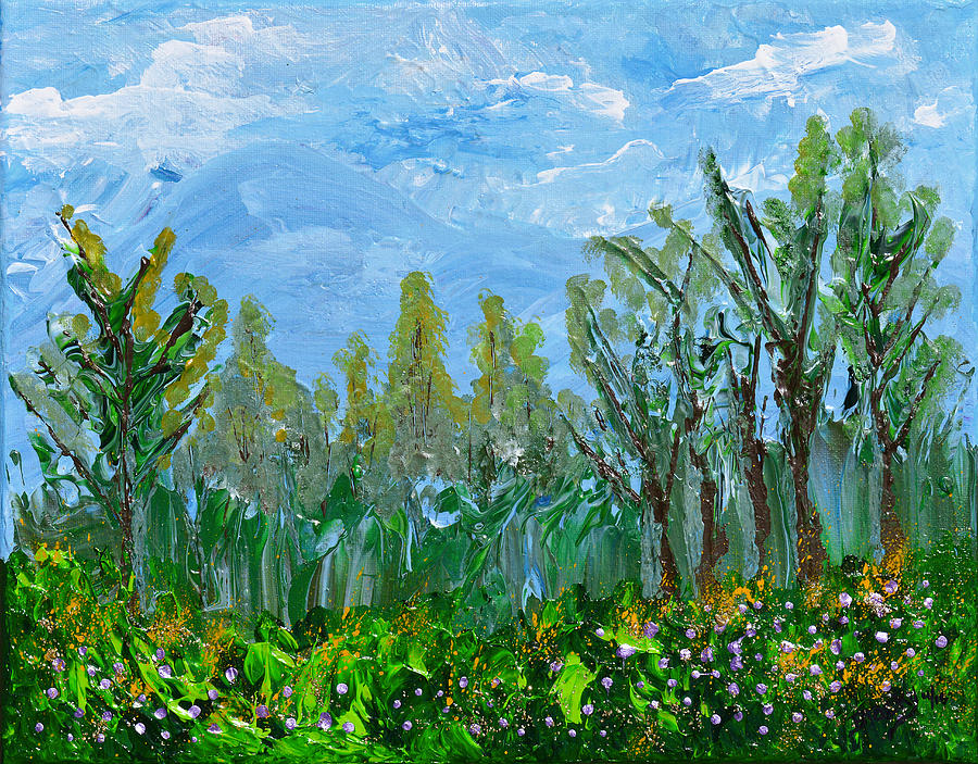 At The Forests Edge Painting by Donna Blackhall