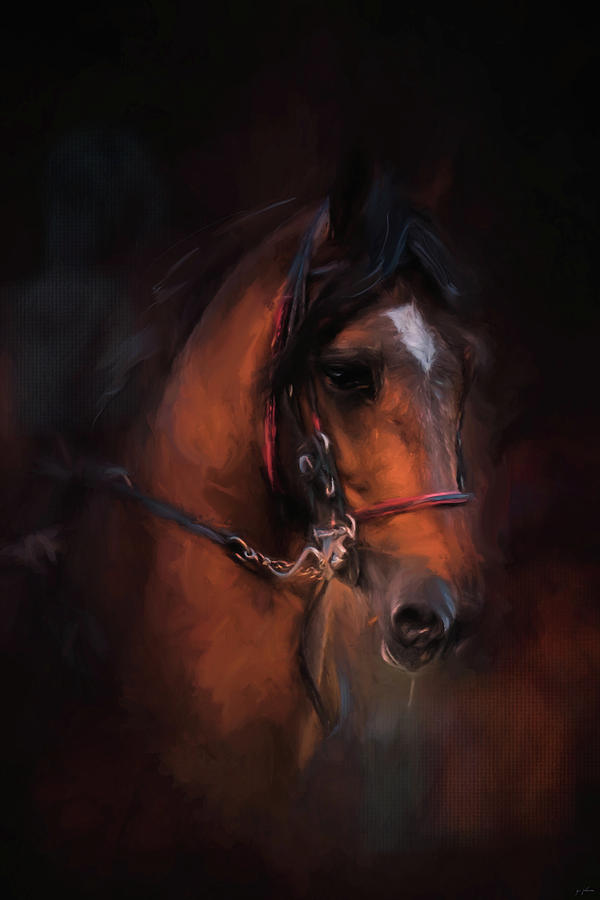 At The Horse Show 1 Painting by Jai Johnson