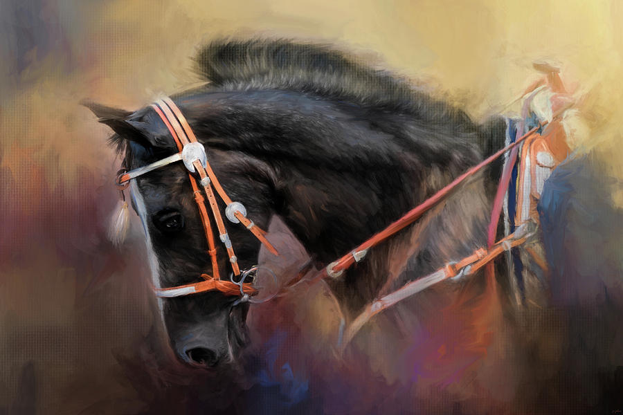 Horse Painting - At The Horse Show 3 by Jai Johnson