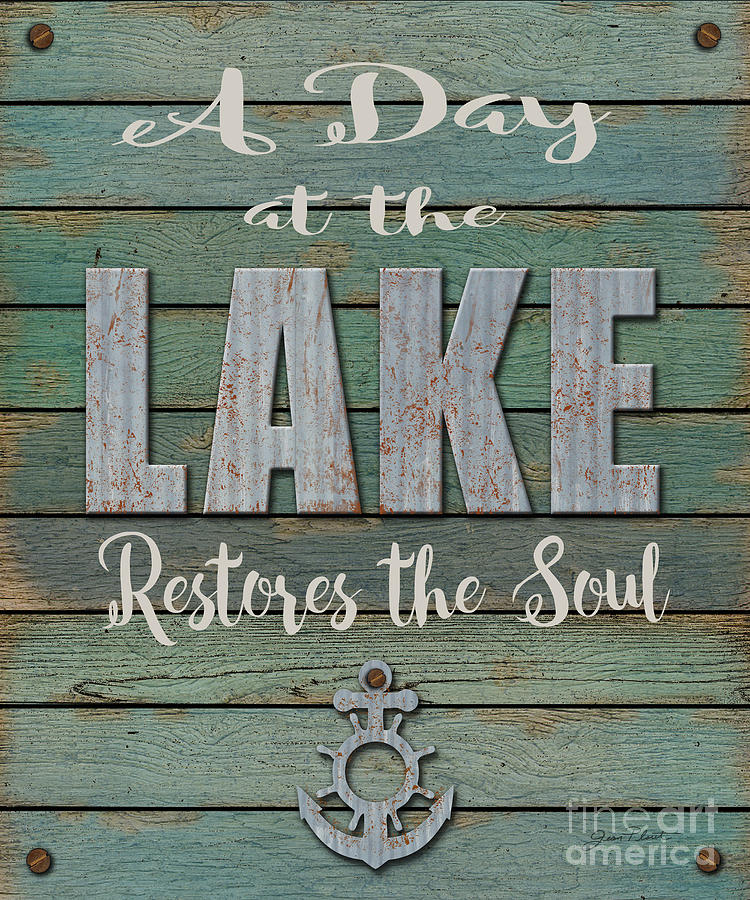At The Lake Digital Art by Jean Plout