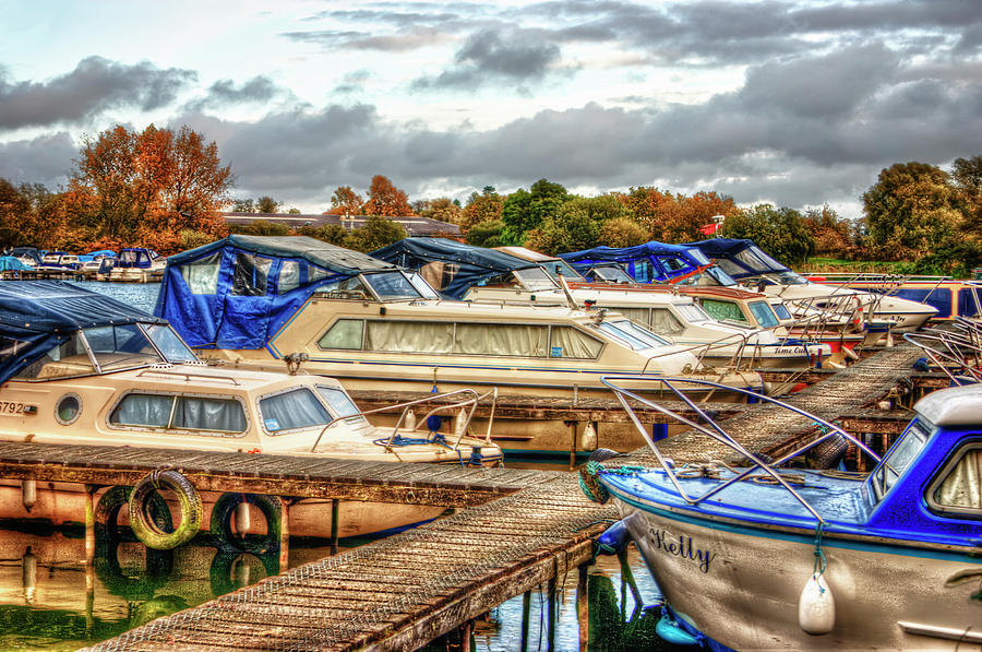 Boat Photograph - At the Marina by Vicki Field