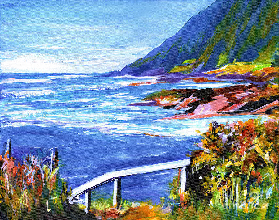 At the Ocean on a Perfect Day Like This Painting by Tanya Filichkin