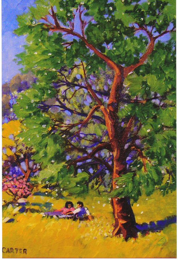 Tree Painting - At the Park by Jonathan Carter