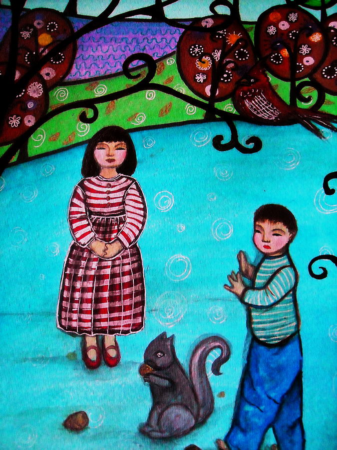 At The Park Painting by Pristine Cartera Turkus