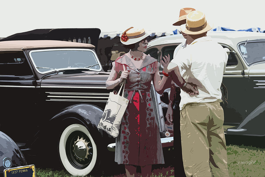 At The Races, 1937 Style Digital Art by Yvonne Wright