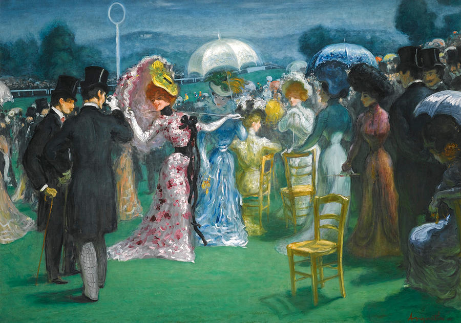 At the Races Painting by Louis Anquetin