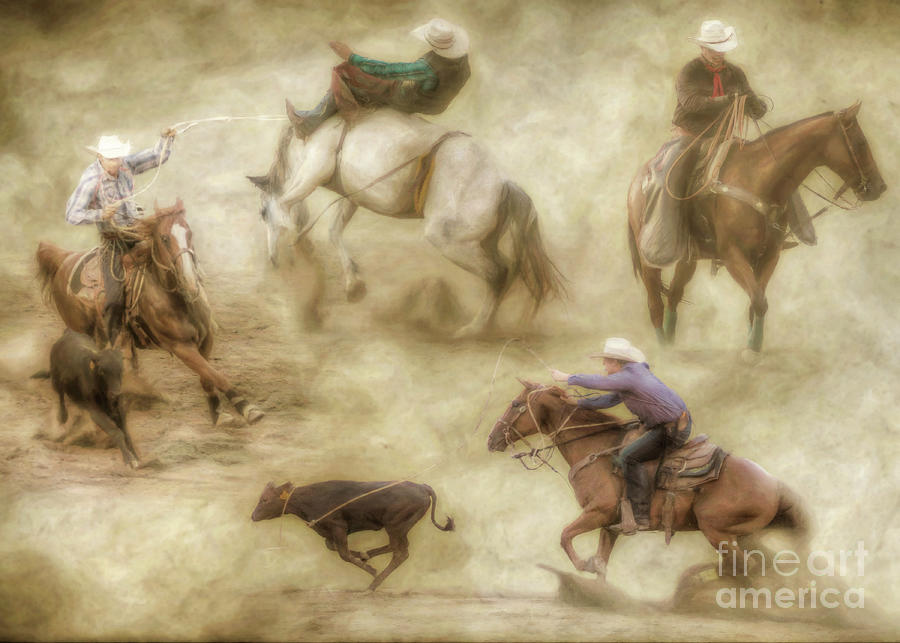 At The Rodeo Digital Art by Randy Steele