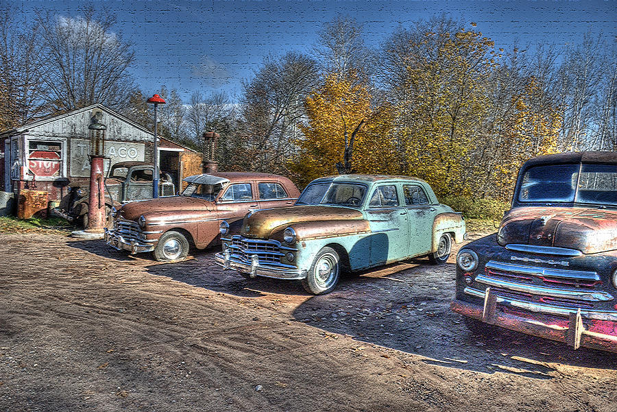 Car Photograph - At The Service Station by Janice Adomeit