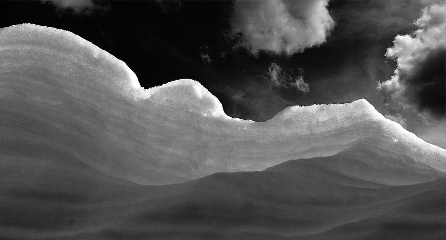 Black And White Photograph - At the Slopes by MotionOne Studios