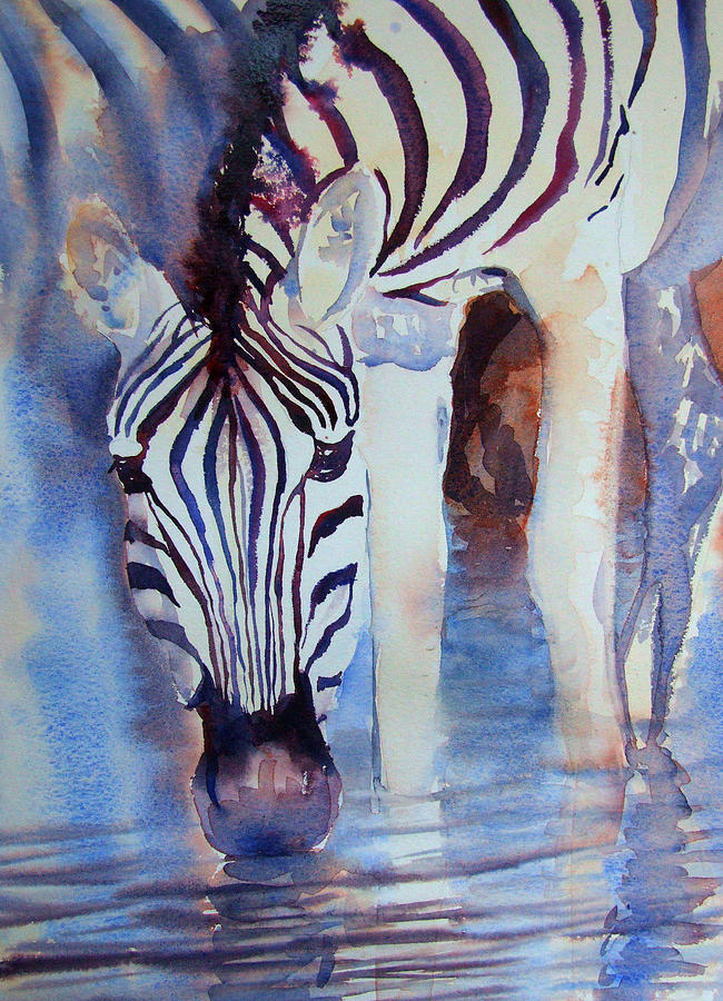 At the Watering Hole Painting by Ruth Harris | Fine Art America