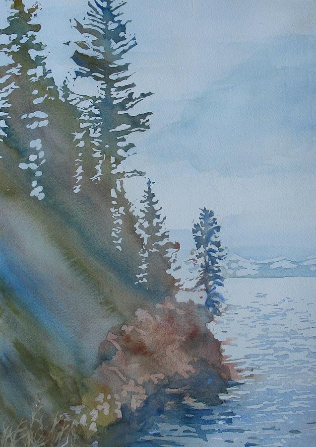 Yellowstone National Park Painting - At The Waters Edge by Jenny Armitage