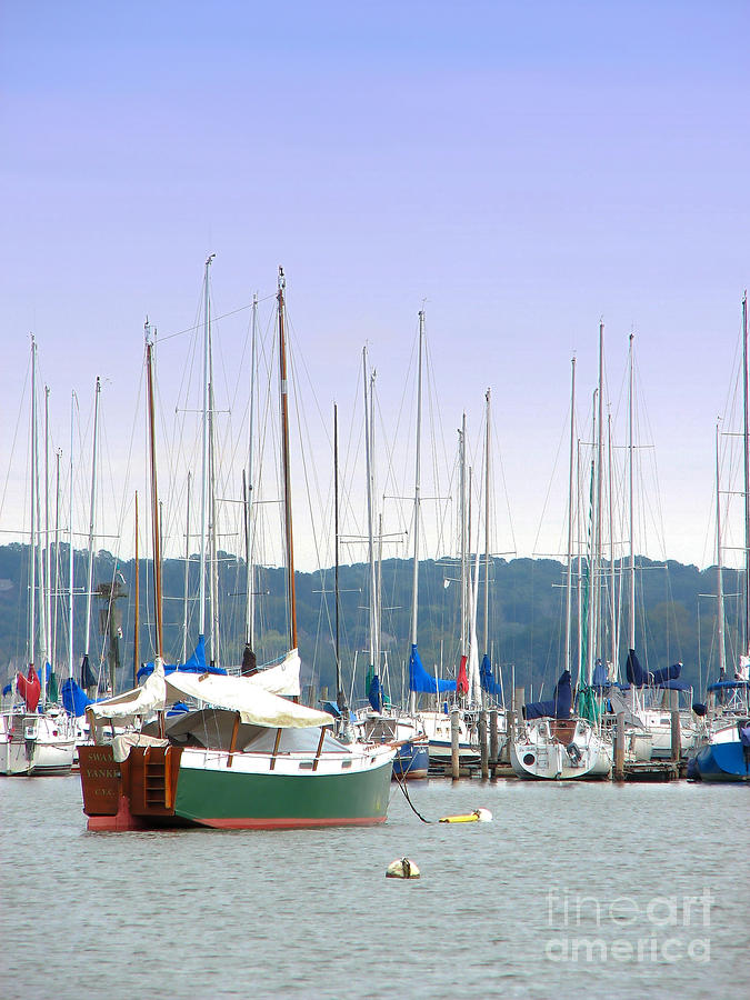 Boat Photograph - At the Yacht Club by Todd Blanchard