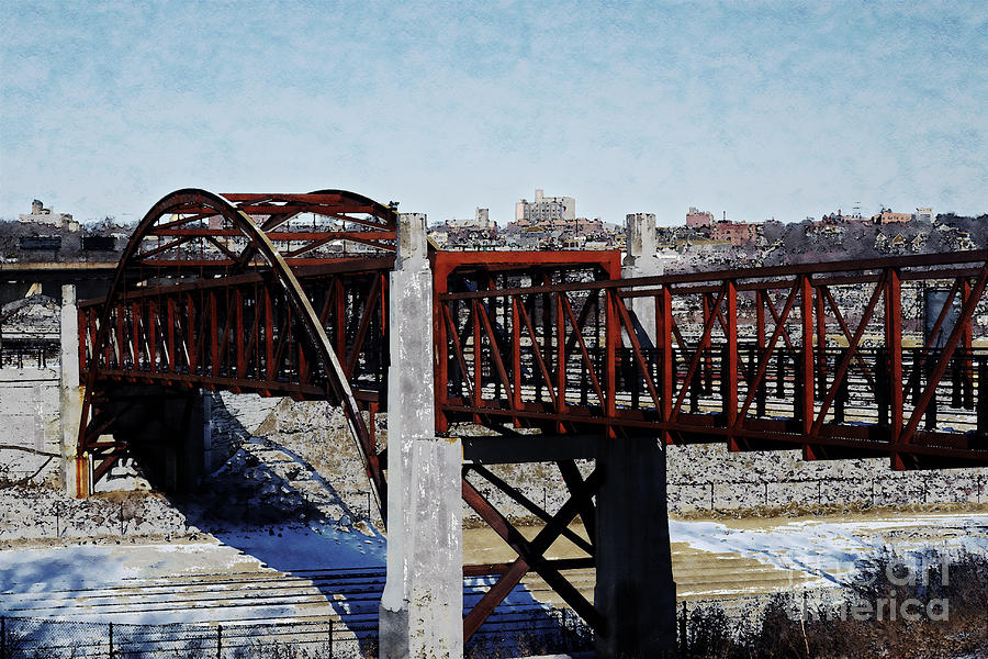 Milwaukee Digital Art - At Three Bridges Park by David Blank