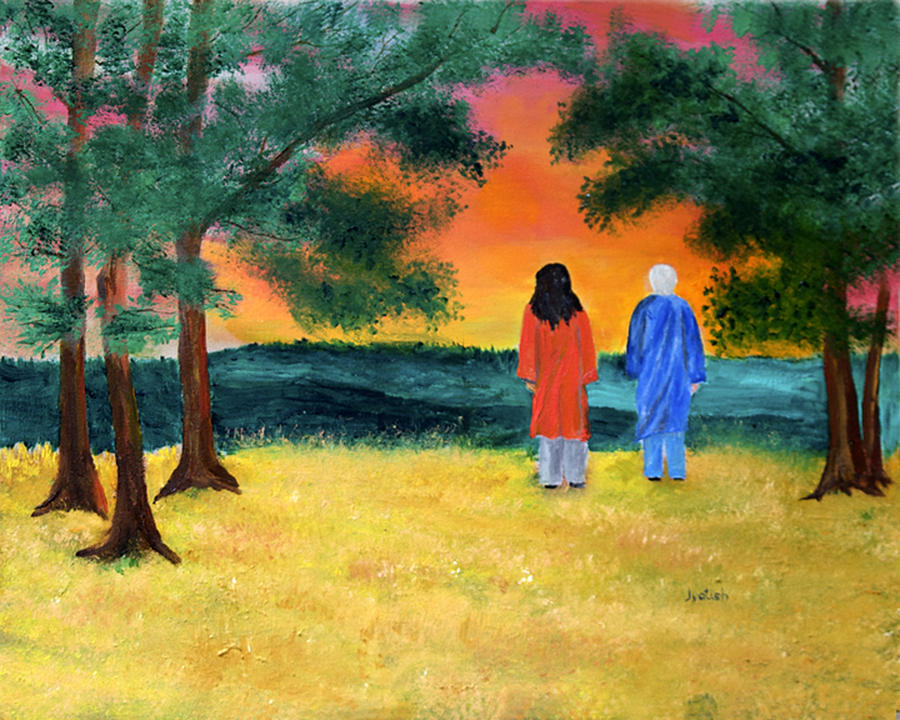 At Twilight Painting by Nayaswami Jyotish