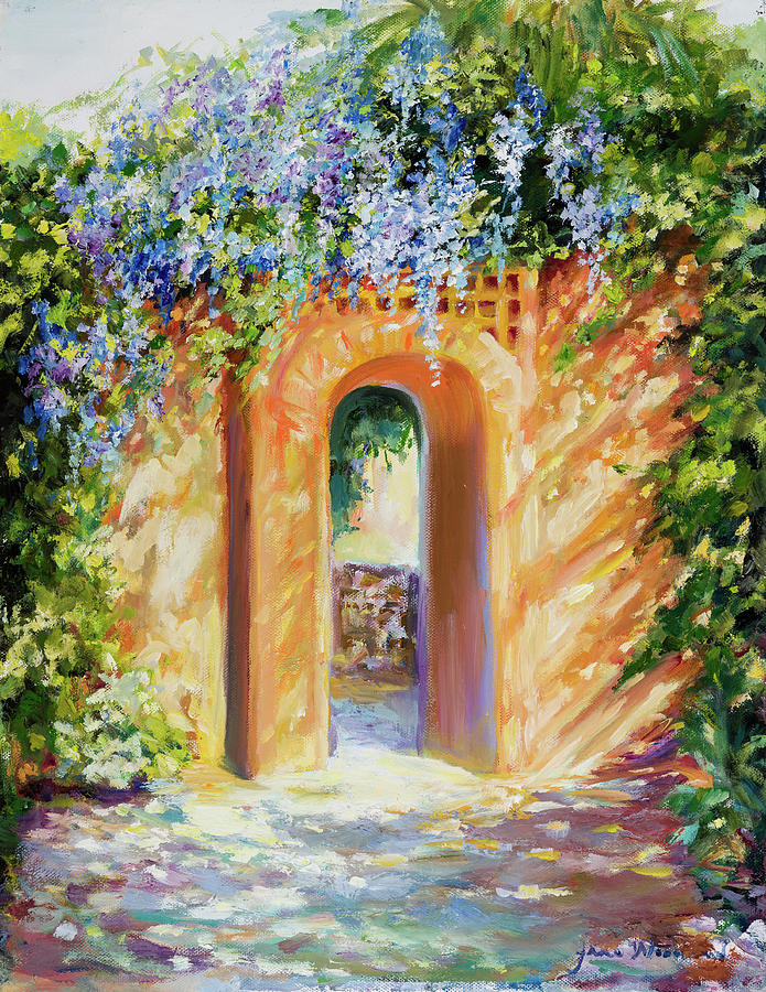 Flower Painting - Atalaya with Wisteria by Jane Woodward
