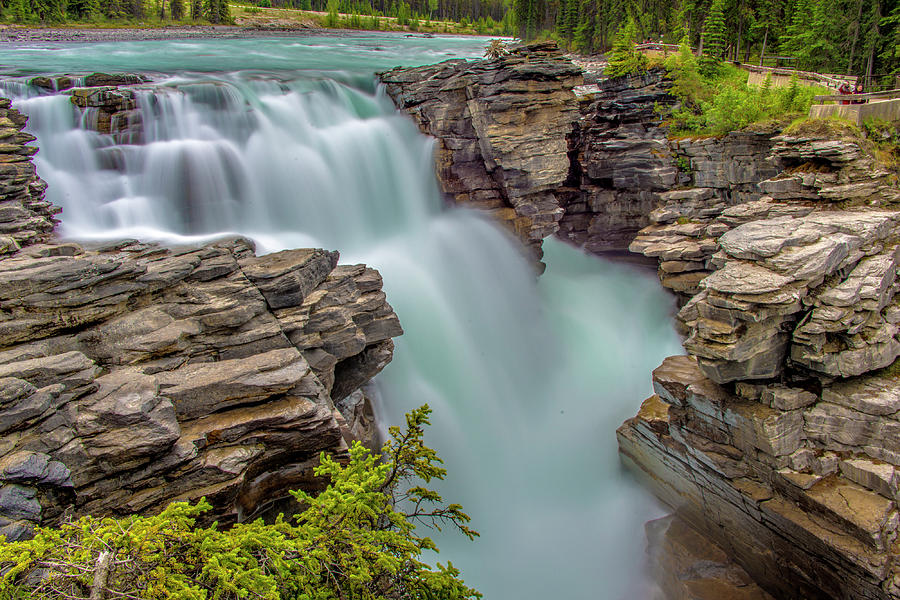 Athabasca Falls Photograph by Patrick Boening