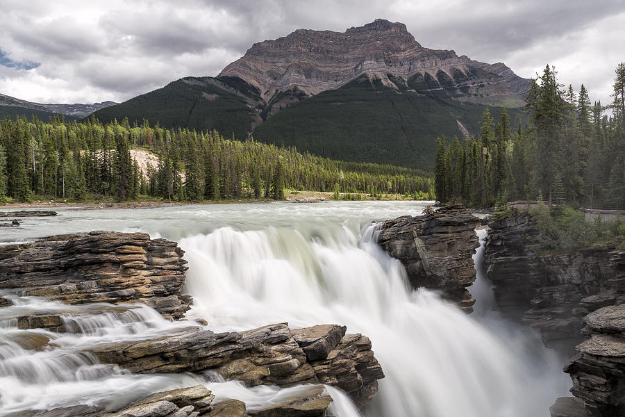 Athabasca Falls Photograph by Richard Sandford