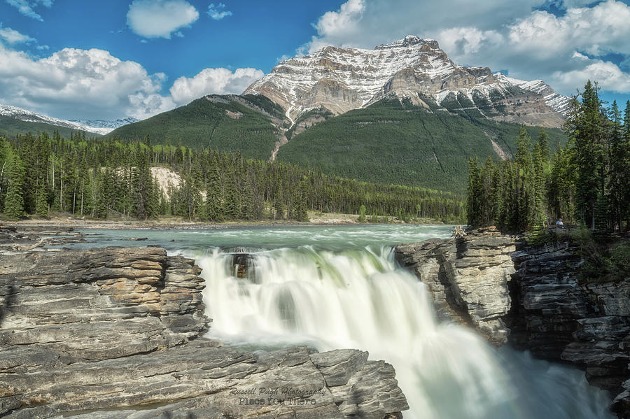 Waterfall Photograph - Athabasca Falls by Russell Pugh