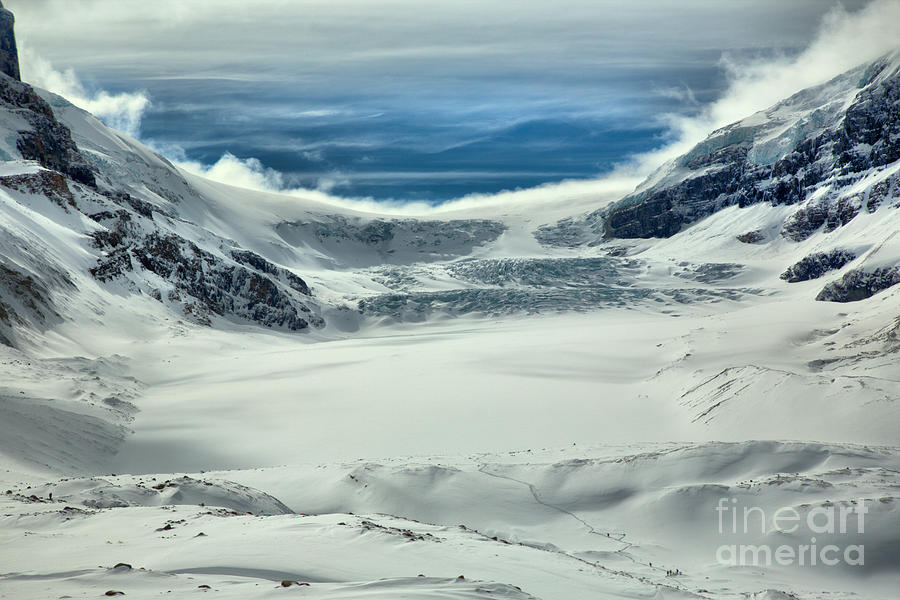 Athabasca Glacier Scenic Winter Photograph by Adam Jewell