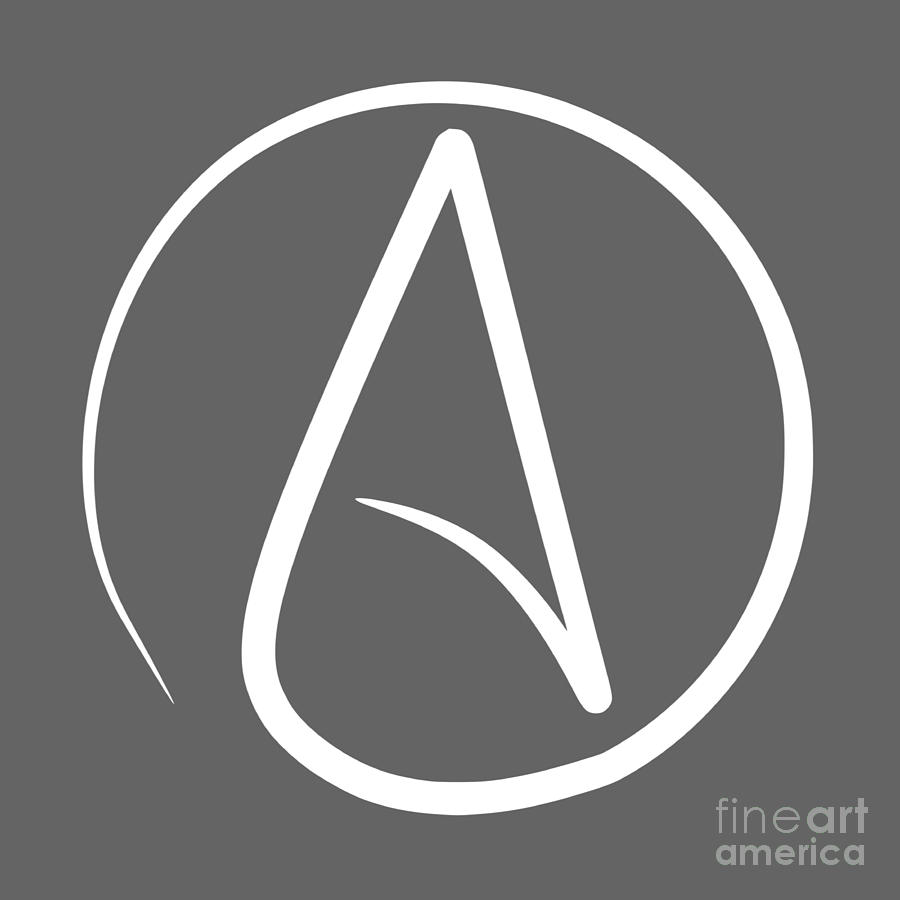 Religion Digital Art - Atheist Symbol by Frederick Holiday